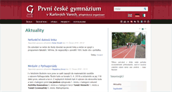 Desktop Screenshot of gymkvary.cz