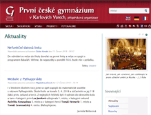 Tablet Screenshot of gymkvary.cz